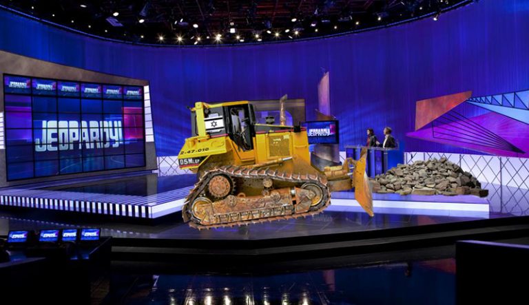 Israeli Bulldozer Demolishes ‘Jeopardy!’ Contestant’s Podium After ‘Palestine’ Response