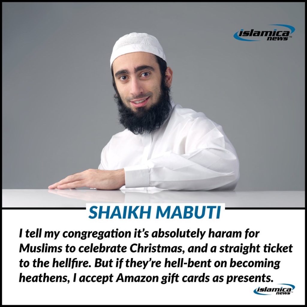 Shaikh Mabuti on Christmas