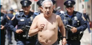 Netanyahu Flees Police In Boxers After ICC Issues Arrest Warrant Netanyahu running from law enforcement